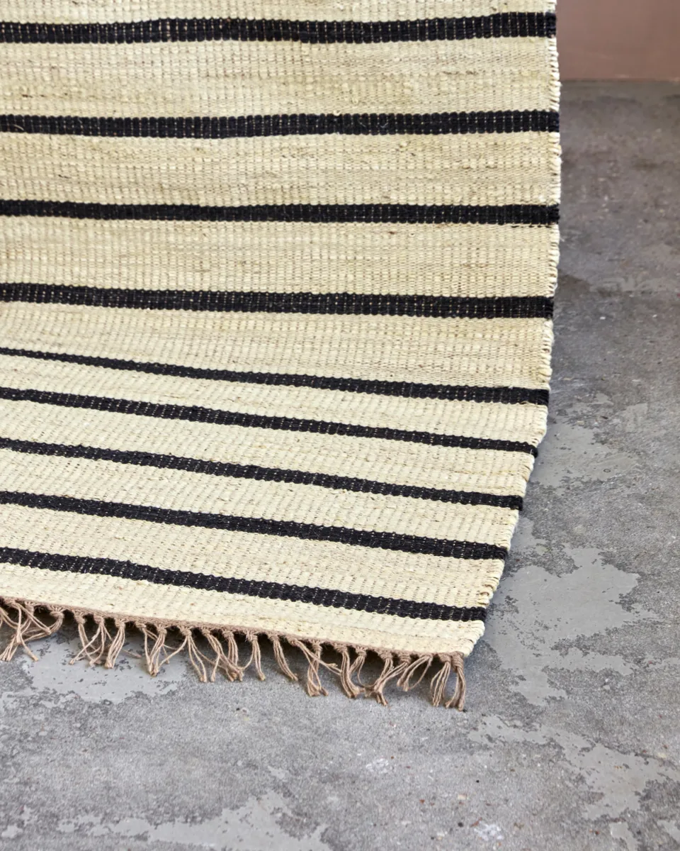 Tappeto Sima 60x90 cm, Nero-natura House Doctor