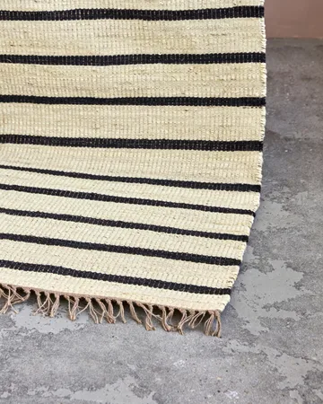 Tappeto Sima 60x90 cm - Nero-natura - House Doctor