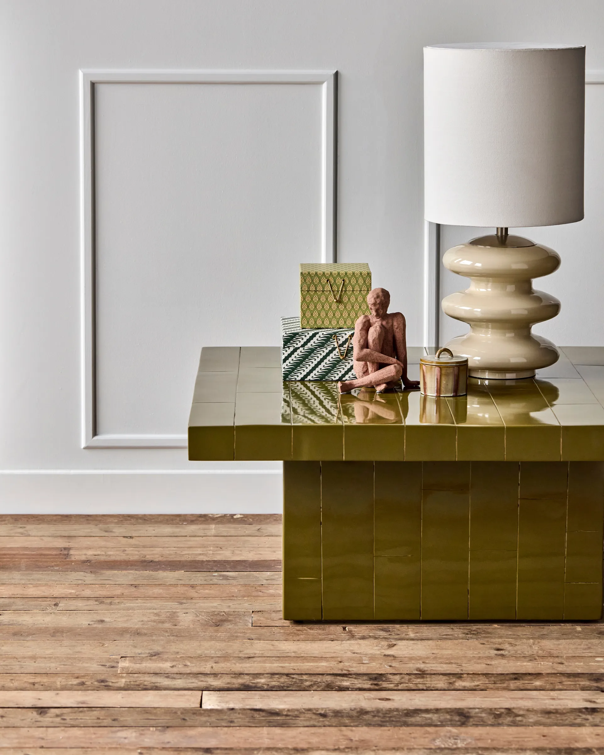 Tavolino Brick 100x100x44 cm, Verde House Doctor