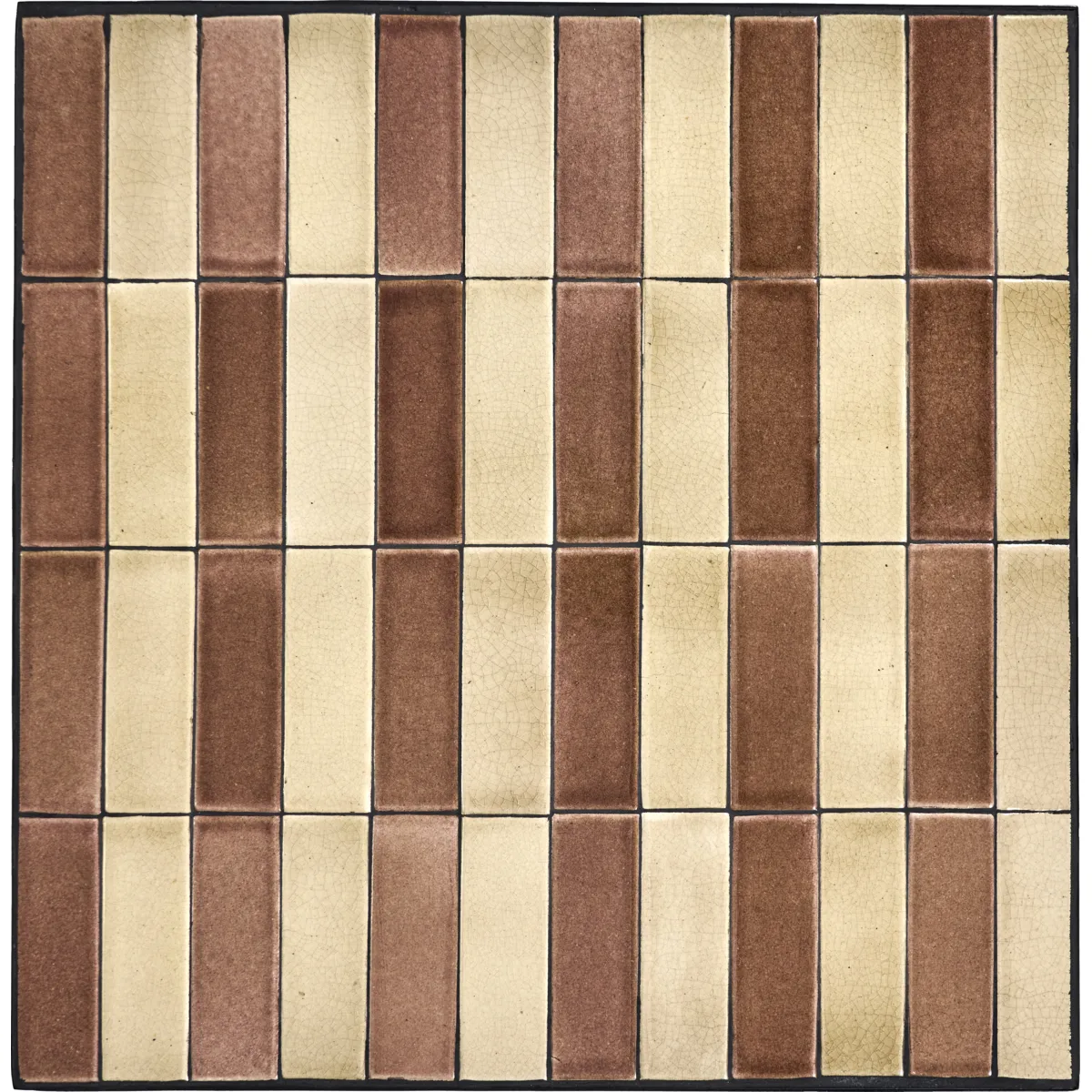 Tavolino da caffè Stripe 62x62 cm, Dusty rose-beige House Doctor