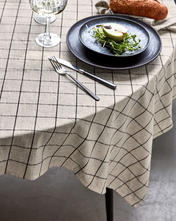 Tovaglia Join 150x150 cm, Nero-off white House Doctor
