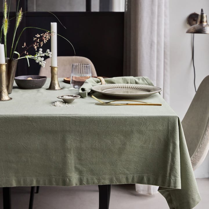 Tovaglia Real 140x240 cm, Verde oliva House Doctor