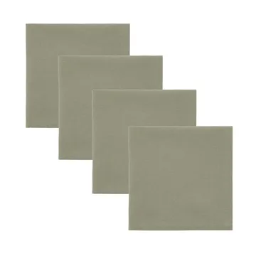 Tovaglioli Real 40x40 cm confezione da 4 - Verde oliva - House Doctor