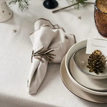 Tovagliolo Twinkle 40x40 cm, confezione da 4 - Grigio talpa - House Doctor