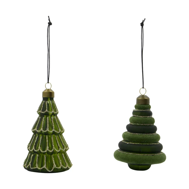 Tree addobbo natalizio 2 pezzi - Verde - House Doctor