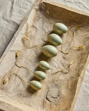 Uova di Pasqua Bloom, set da 6 pezzi - Azzurro chiaro - House Doctor