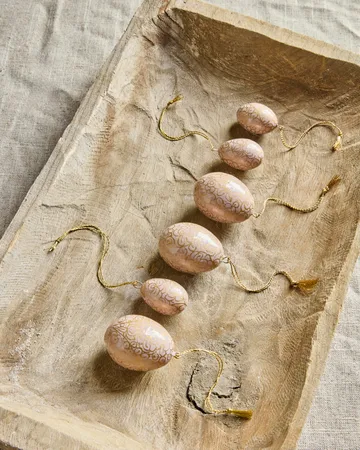 Uova di Pasqua Bloom, set da 6 pezzi - Rosa - House Doctor