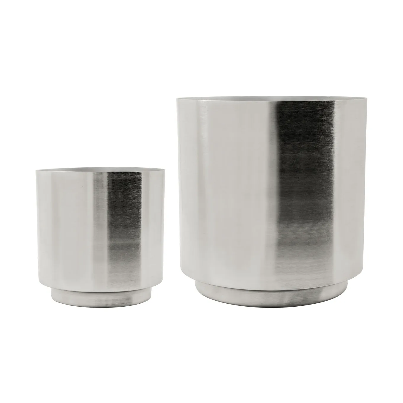 Vaso Bailey, set di 2 pezzi, Finitura silver House Doctor