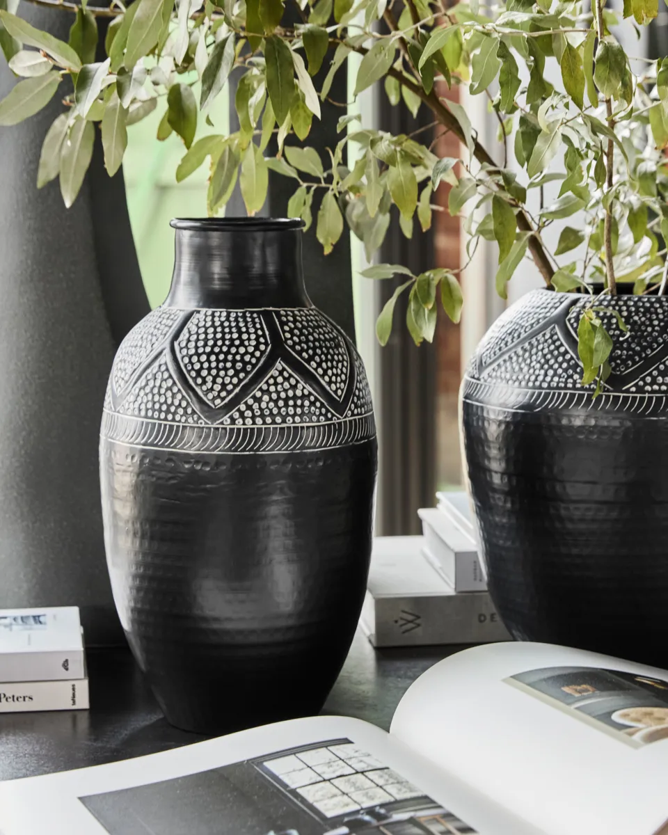 Vaso Bloss 38 cm, Nero House Doctor