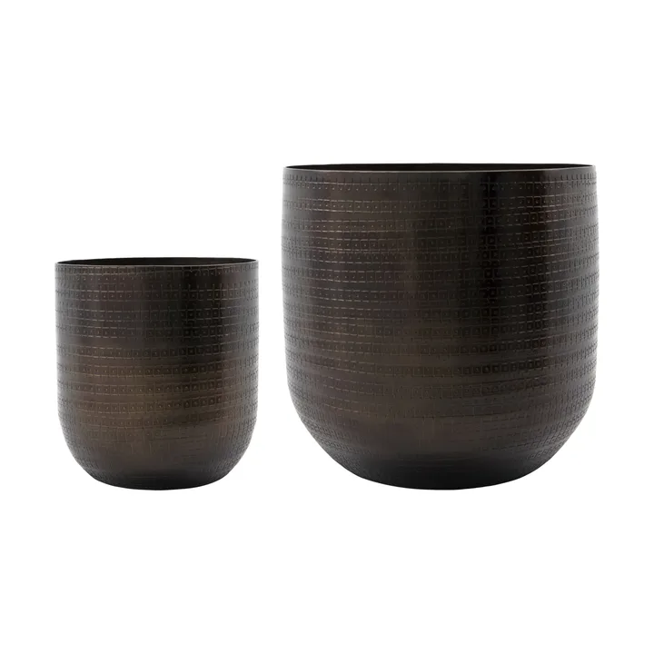 Vaso Irene 2 pezzi - Marrone antico - House Doctor