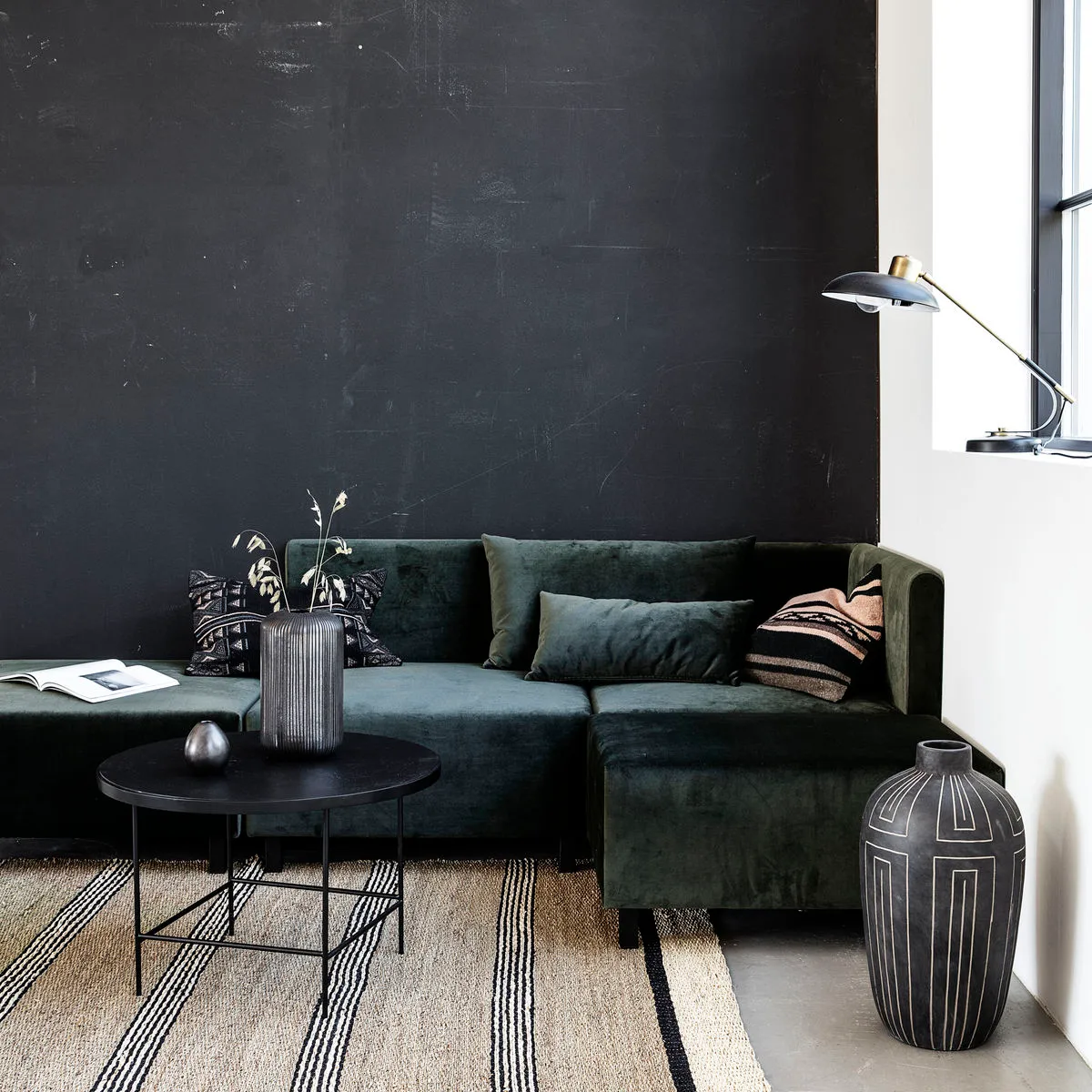 Vaso per bambini - Earthenware, Nero opaco House Doctor