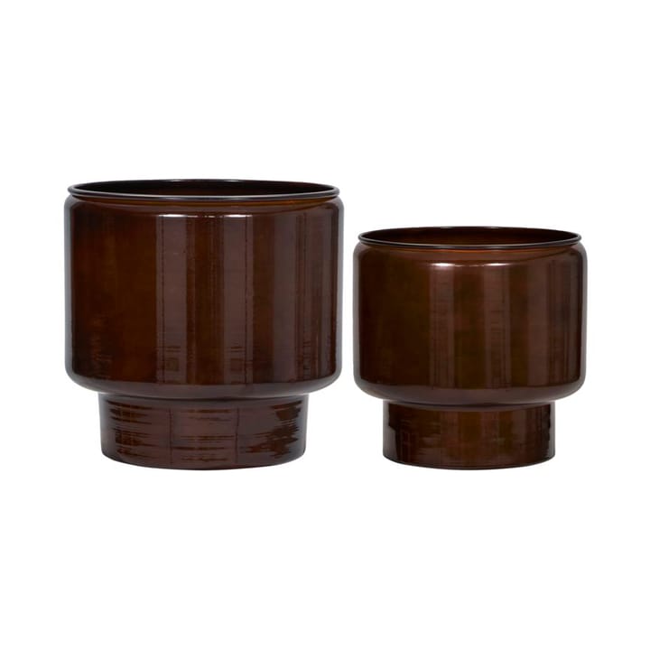 Vaso Pile 2 pezzi - Marrone - House Doctor