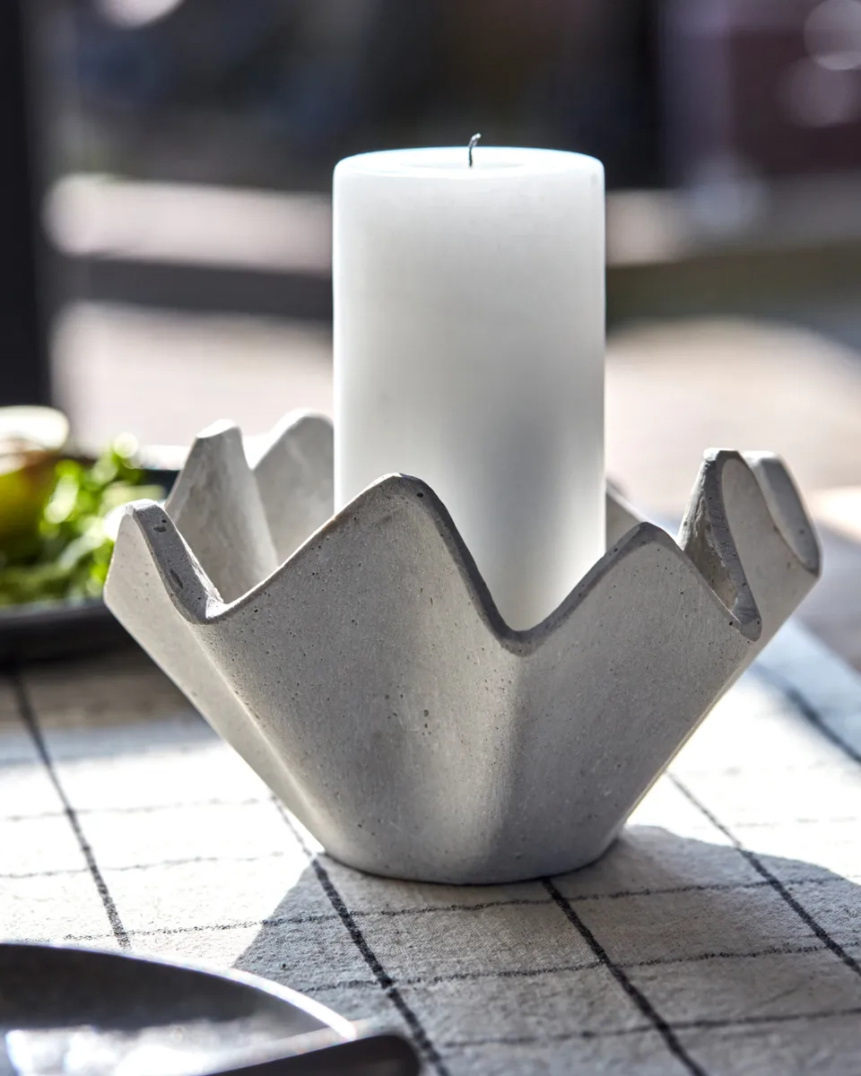 Vaso portacandela, Grigio House Doctor