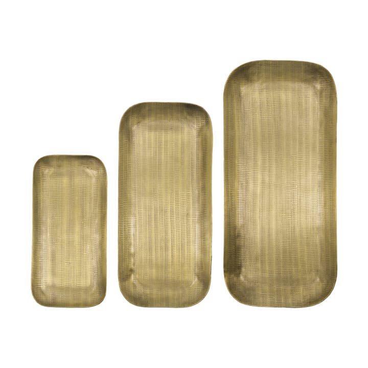 Vassoio decorativo Plato 3 pezzi - Dorato - House Doctor