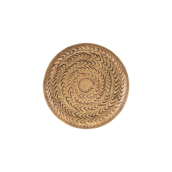 Vassoio finitura ottone Rattan, 12 cm House Doctor