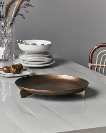 Vassoio in ghisa Ø 38 cm - Antique brass - House Doctor