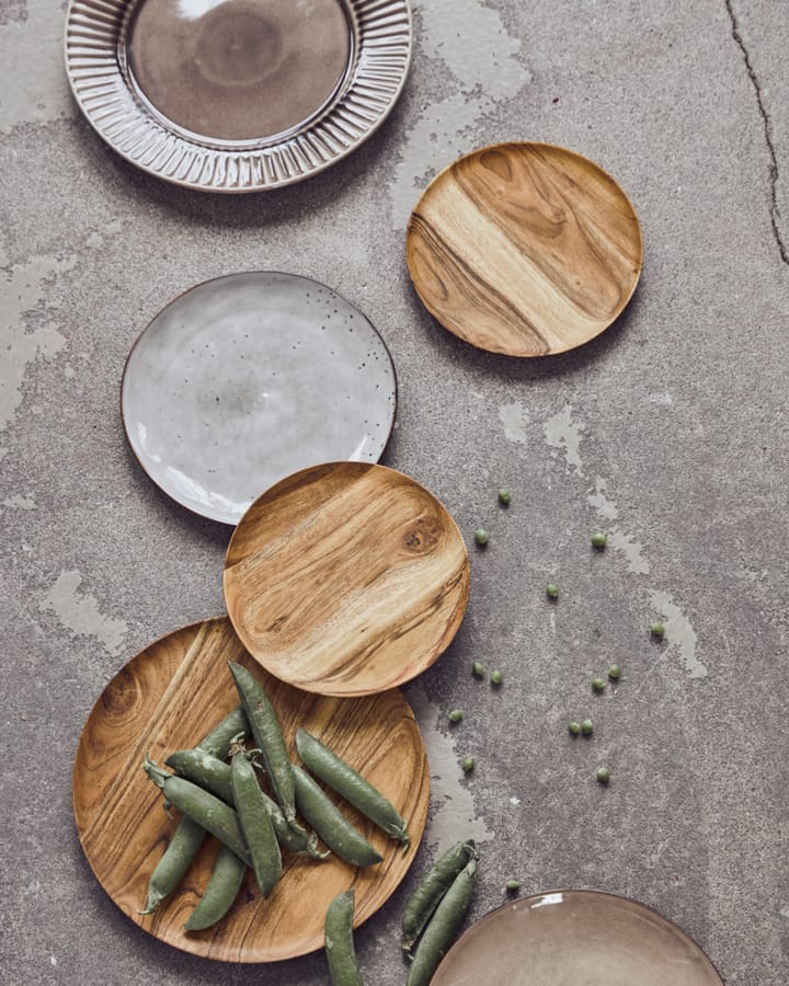 Vassoio Wood Ø17,5 cm 2 pezzi, Natura House Doctor