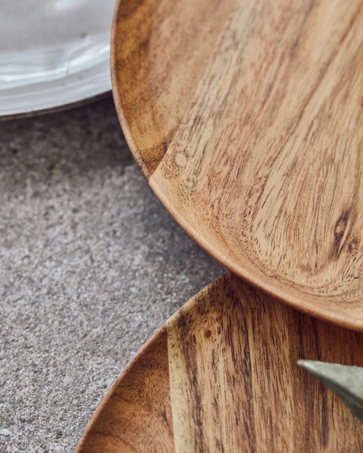 Vassoio Wood Ø17,5 cm 2 pezzi, Natura House Doctor