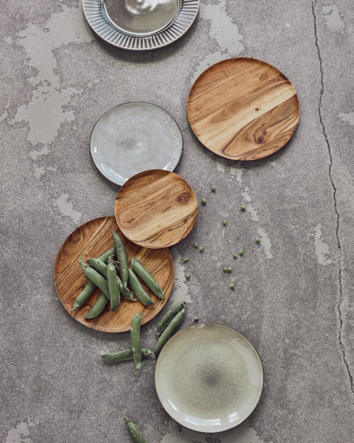 Vassoio Wood Ø25 cm 2 pezzi, Natura House Doctor