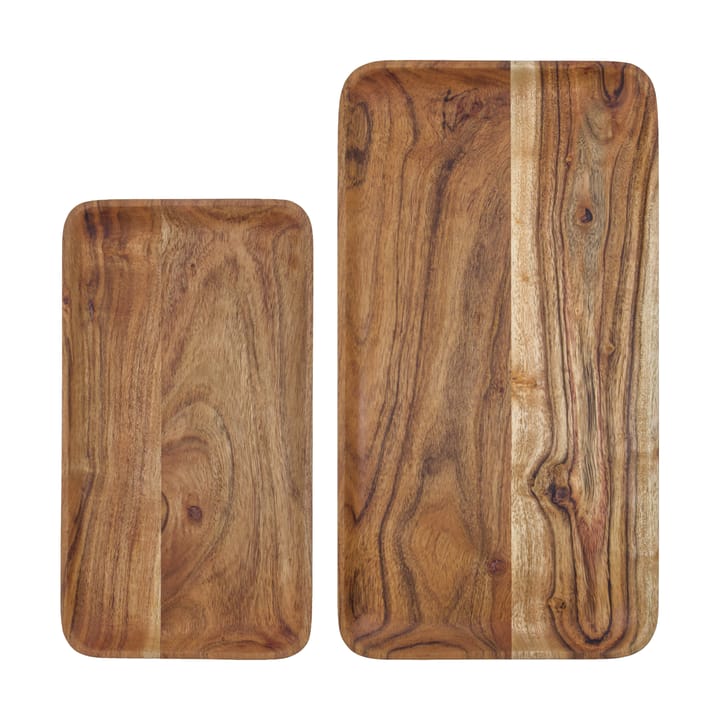 Wood vassoio 2 pezzi - Natura - House Doctor