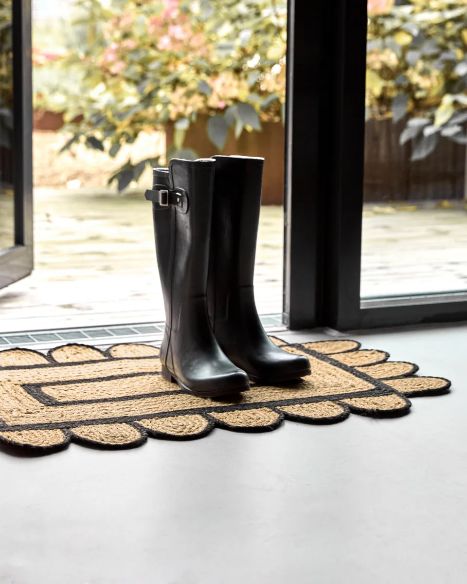 Zerbino Denta, Nero-naturale, 60x90 cm House Doctor