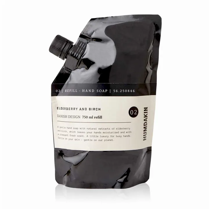 Ricarica sapone mani Humdakin 750 ml - Elderberry & birch - Humdakin