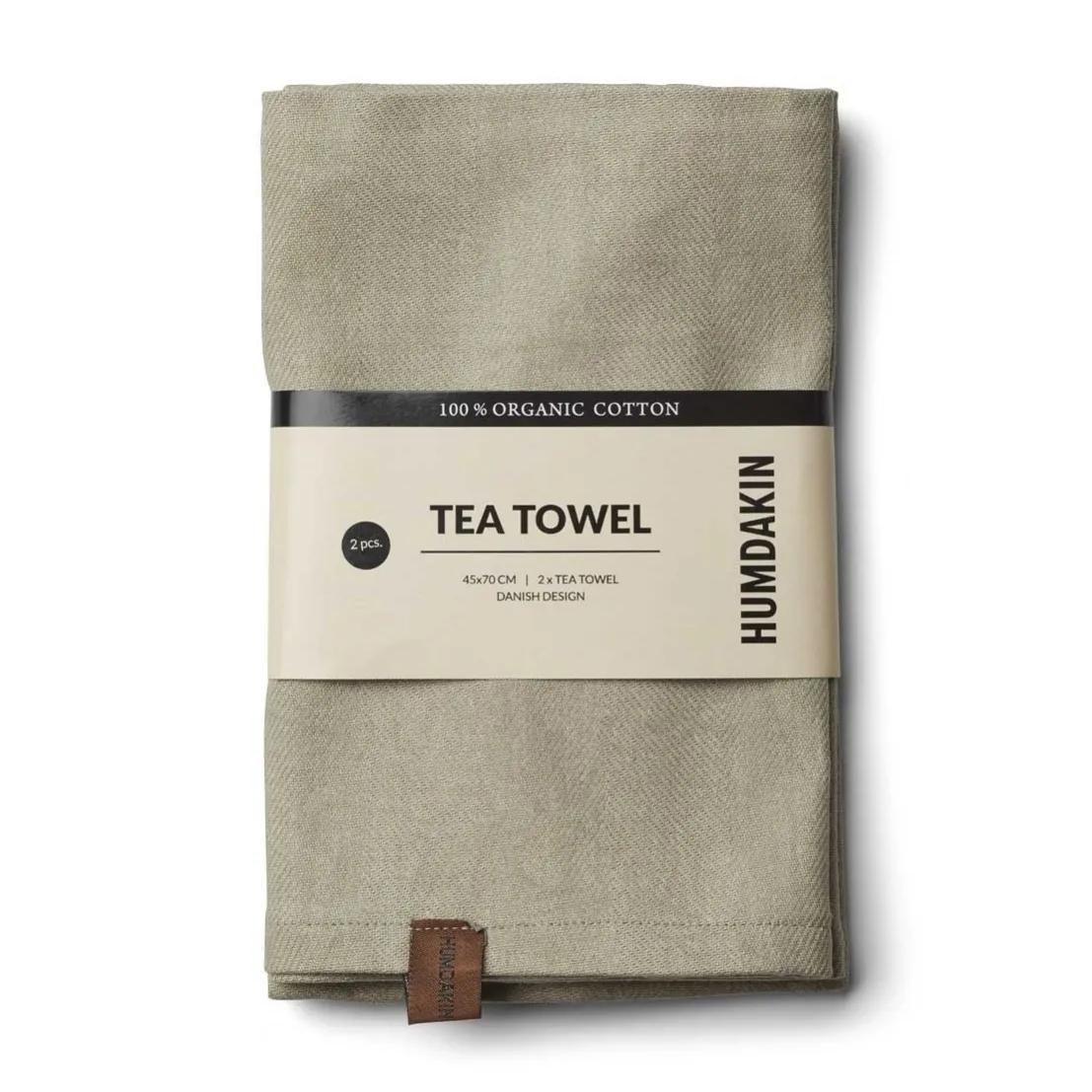 Strofinaccio da cucina Humdakin Organic 45x70 cm confezione da 2, Rovere  Humdakin