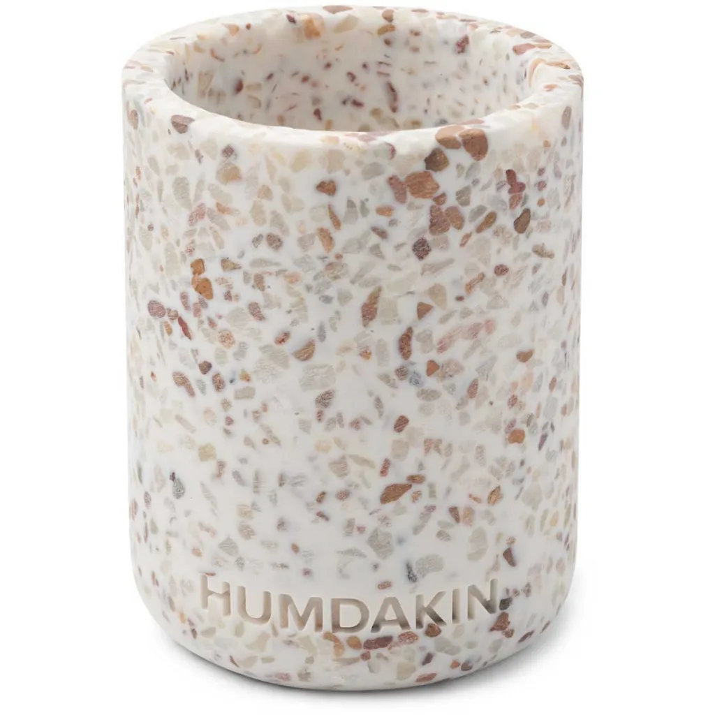 Tazza portaspazzolini Humdakin Terrazzo, 10 cm, Bianco-marrone Humdakin