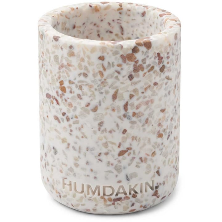 Tazza portaspazzolini Humdakin Terrazzo, 10 cm - Bianco-marrone - Humdakin