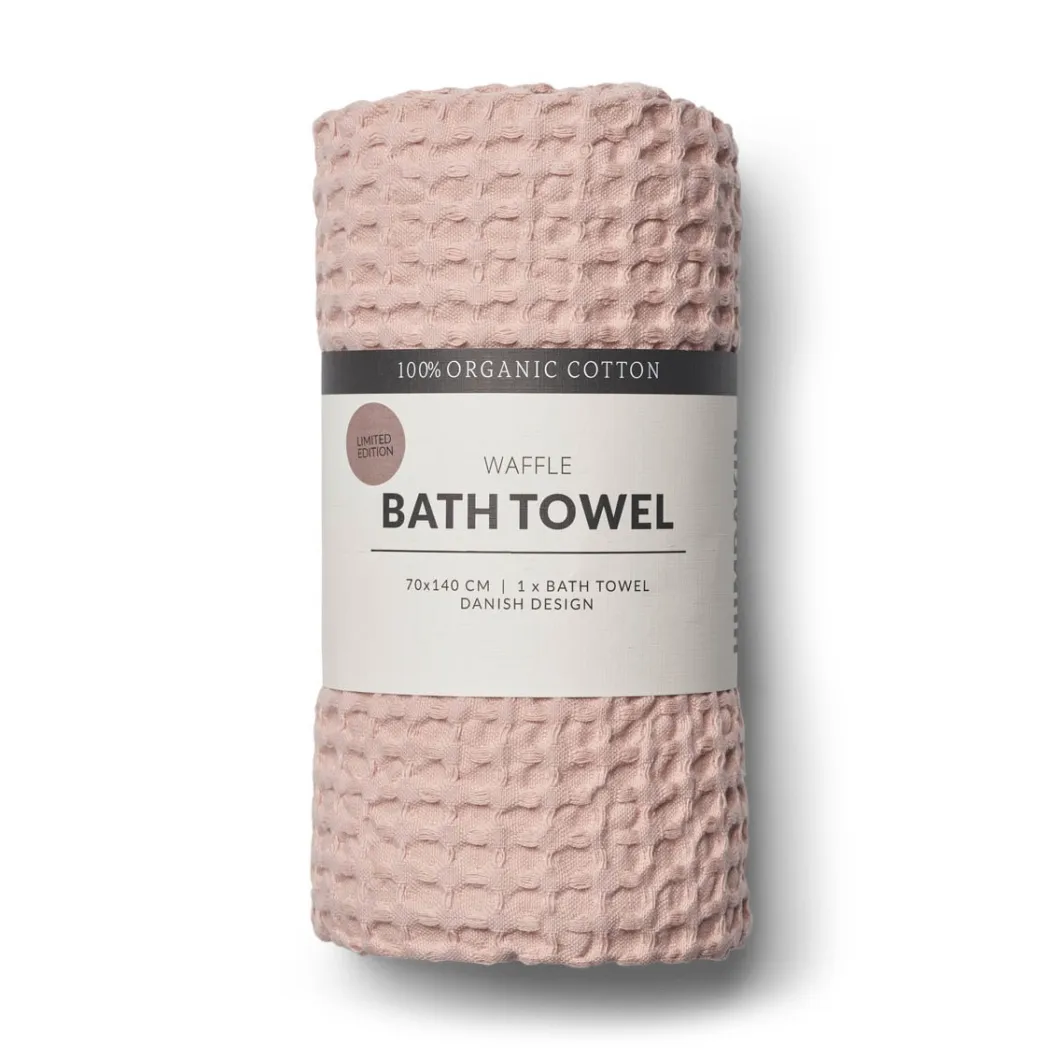 Telo bagno Humdakin Waffle 70x135 cm, Blush Humdakin