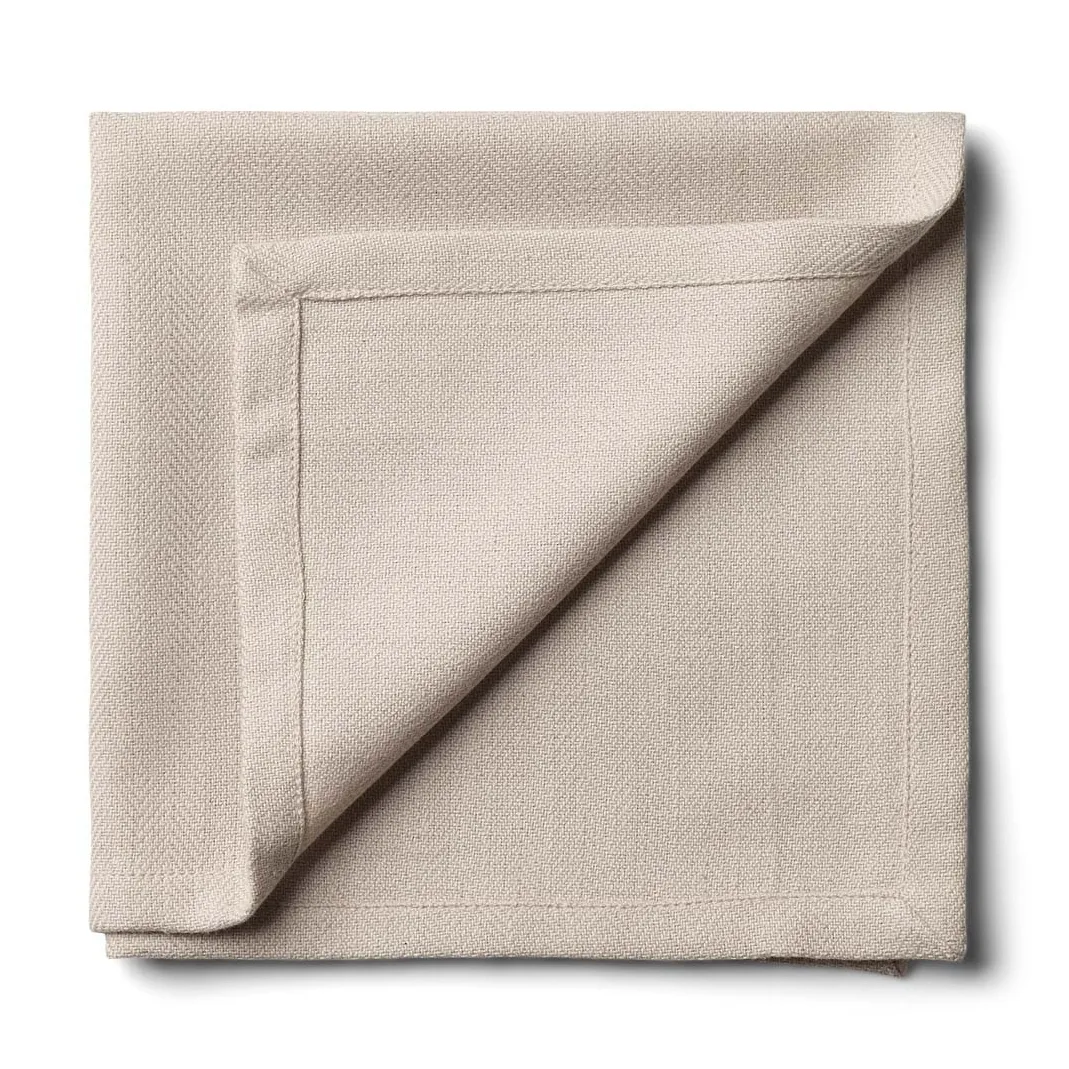 Tovagliolo di tessuto Ostindia 40x40 cm confezione da 2, Light stone-grey  Humdakin