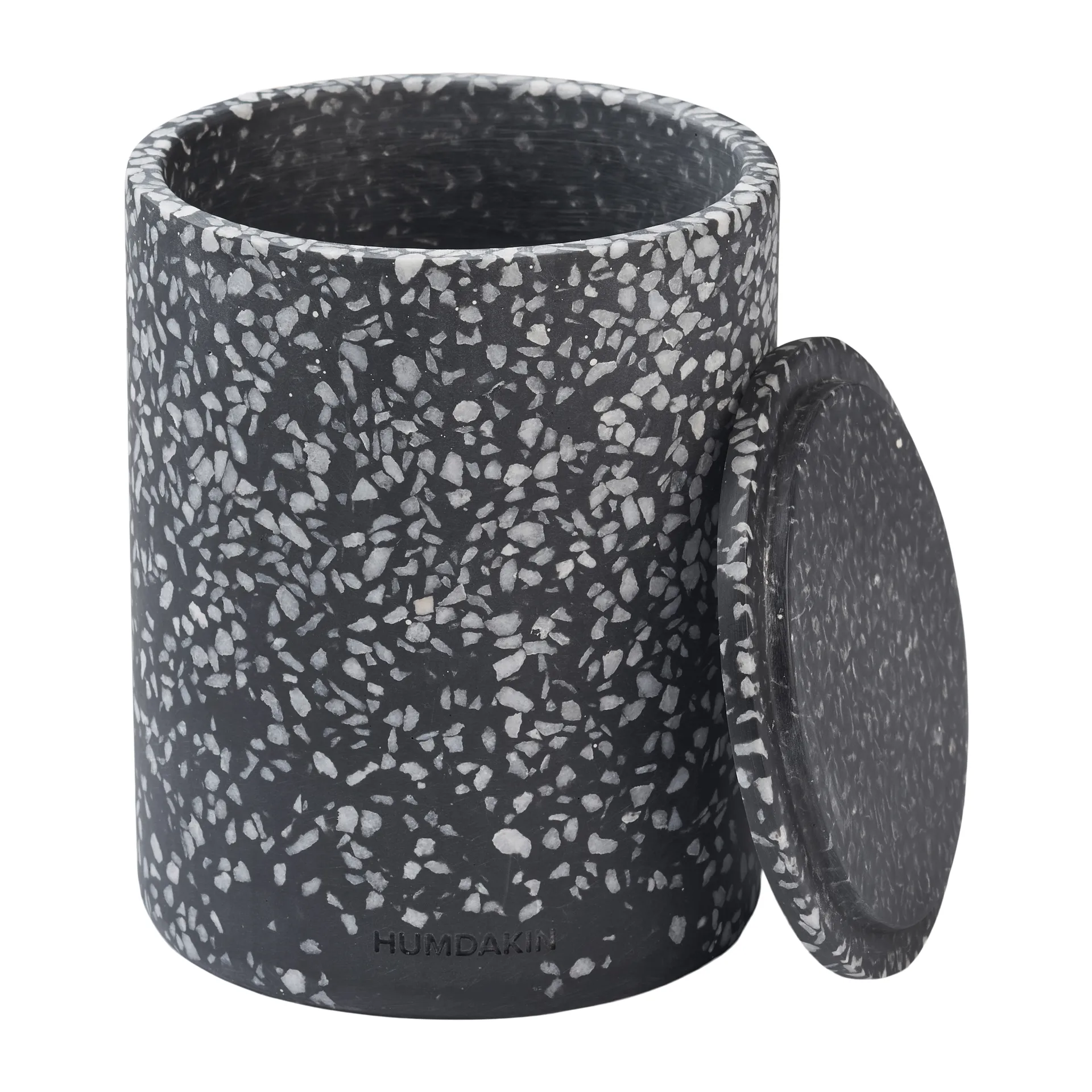 Vaso con coperchio Humdakin Terrazzo Ø 10 cm, Nero Humdakin