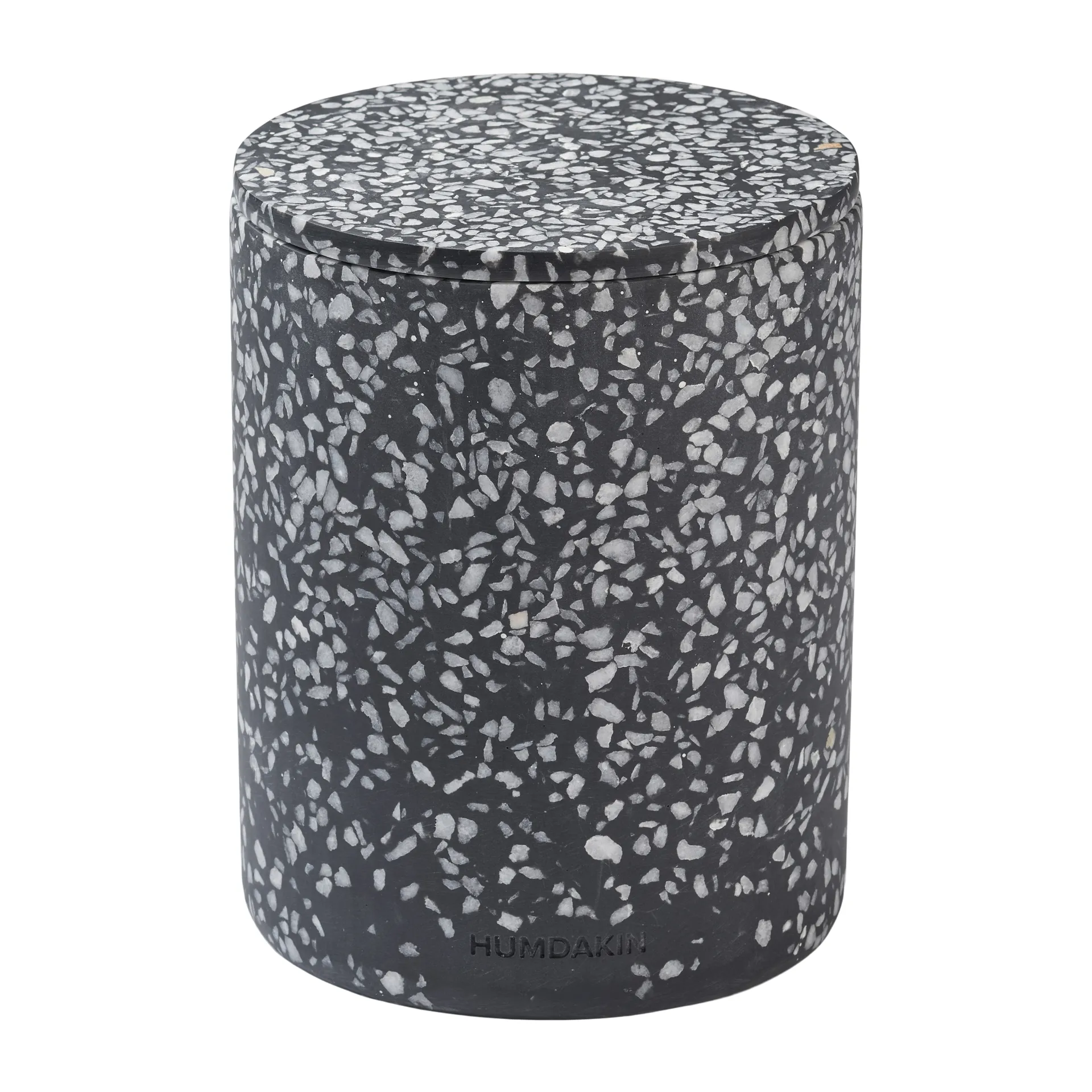 Vaso con coperchio Humdakin Terrazzo Ø 13 cm, Nero Humdakin