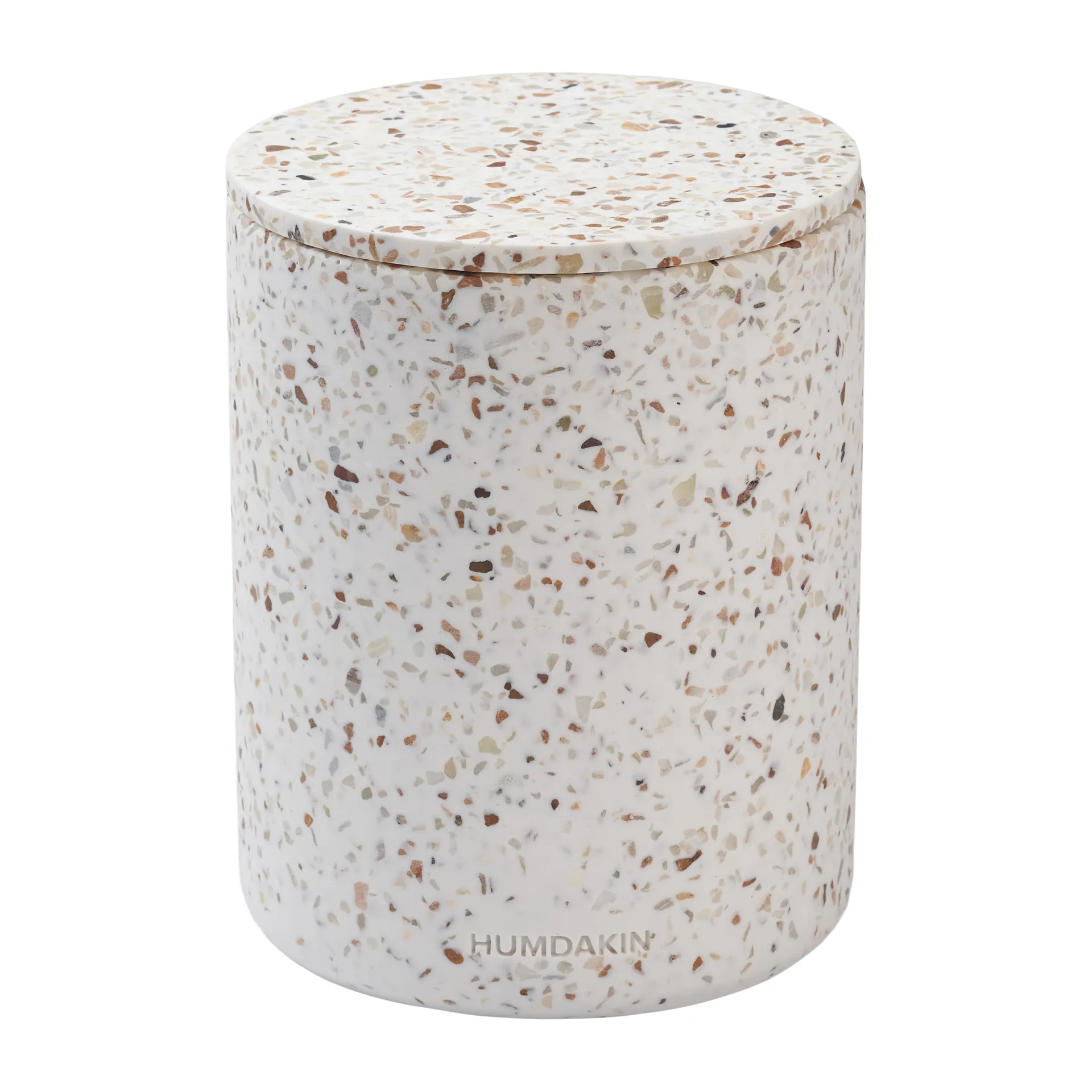 Vaso con coperchio Humdakin Terrazzo Ø 13 cm, Rosso/beige Humdakin