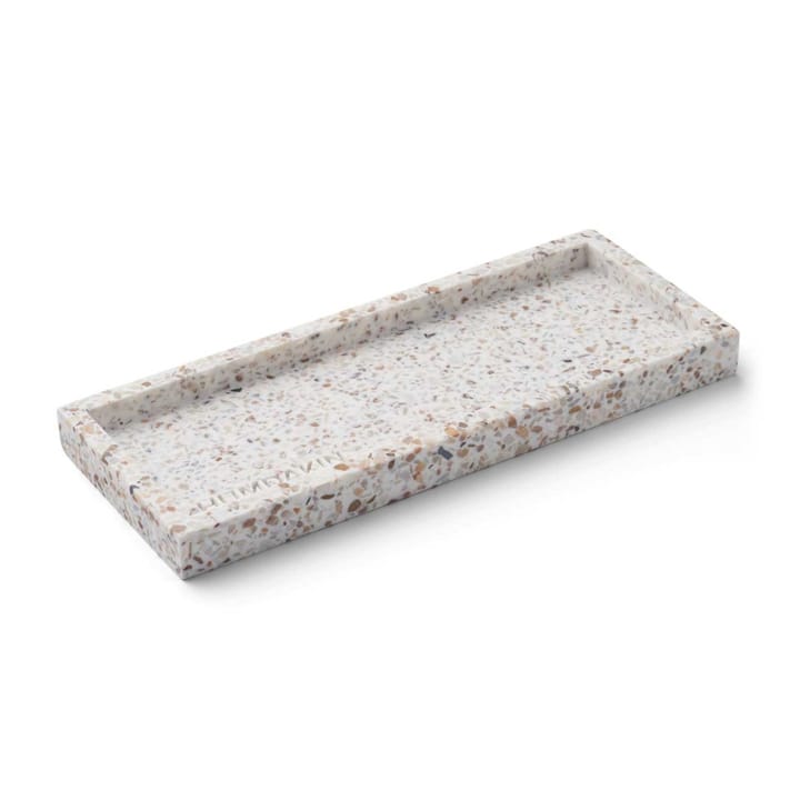 Vassoio Humdakin Terrazzo, 10x25 cm - Bianco-marrone - Humdakin