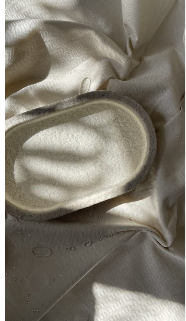 Vassoio ovale Humdakin Sandstone, 15x25 cm, Colore naturale Humdakin