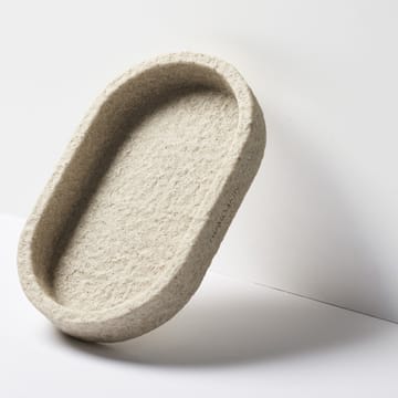 Vassoio ovale Humdakin Sandstone, 15x25 cm - Colore naturale - Humdakin