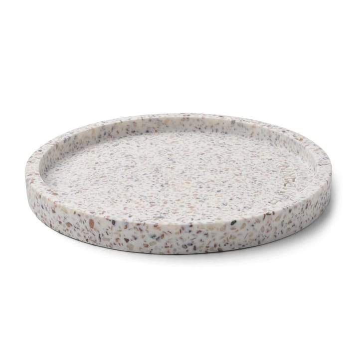 Vassoio rotondo Humdakin Terrazzo Ø 20 cm - Bianco-marrone - Humdakin