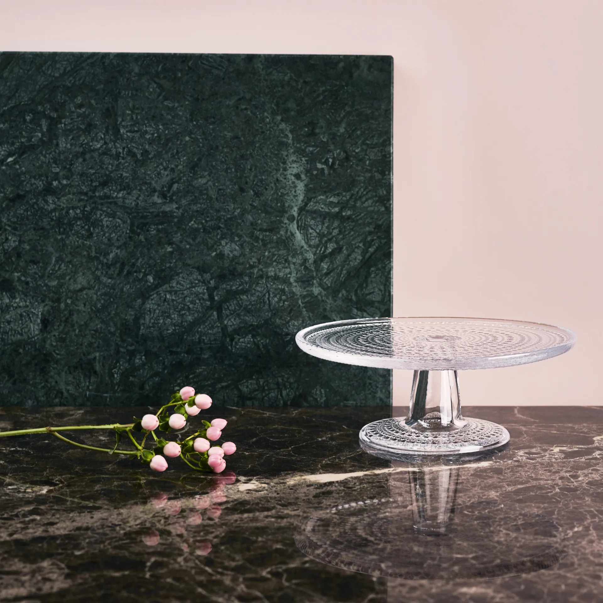 Alzatina torta Kastehelmi, trasparente Iittala