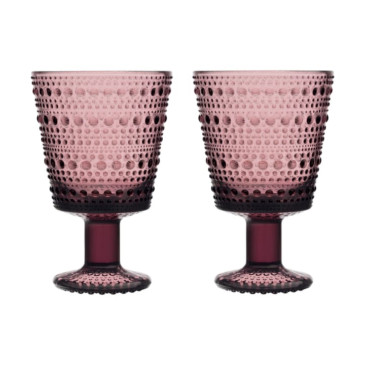 Bicchiere con stelo Kastehelmi 26 cl confezione da 2  - Erica - Iittala