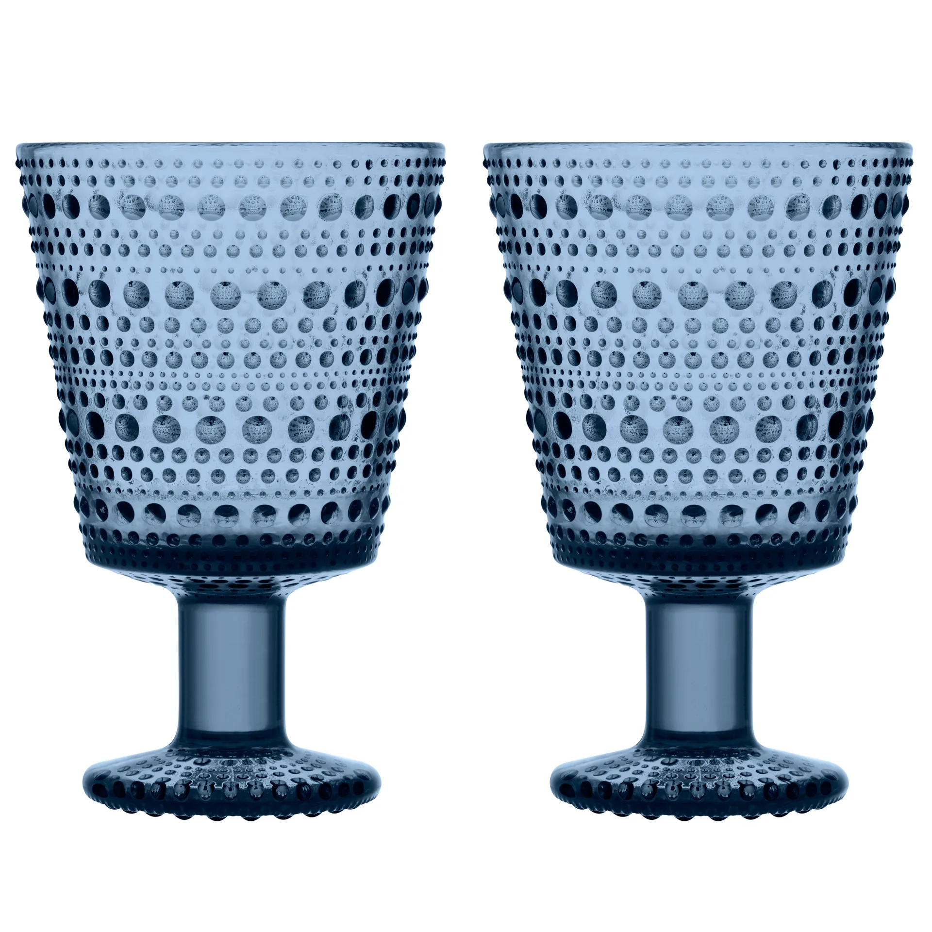 Bicchiere con stelo Kastehelmi 26 cl confezione da 2, rain (blu) Iittala