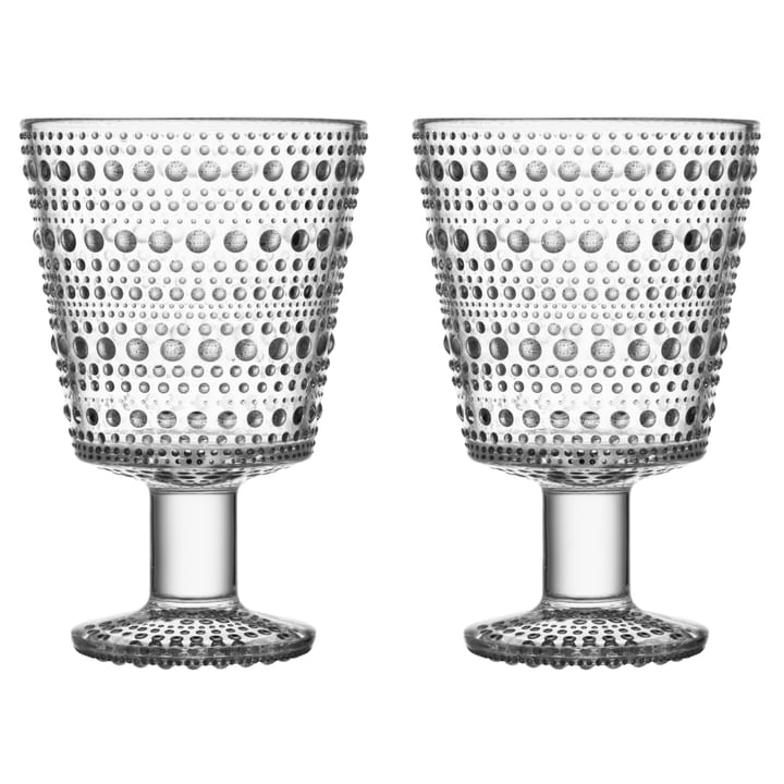 Bicchiere con stelo Kastehelmi 26 cl confezione da 2  - Trasparente - Iittala