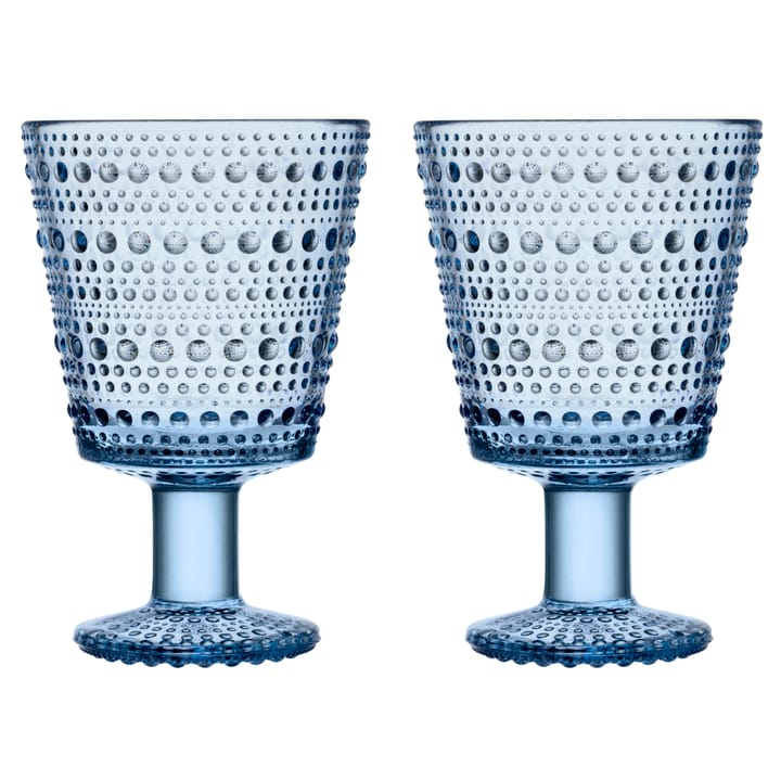 Bicchiere con stelo Kastehelmi 26 cl confezione da 2  - Verde acqua - Iittala