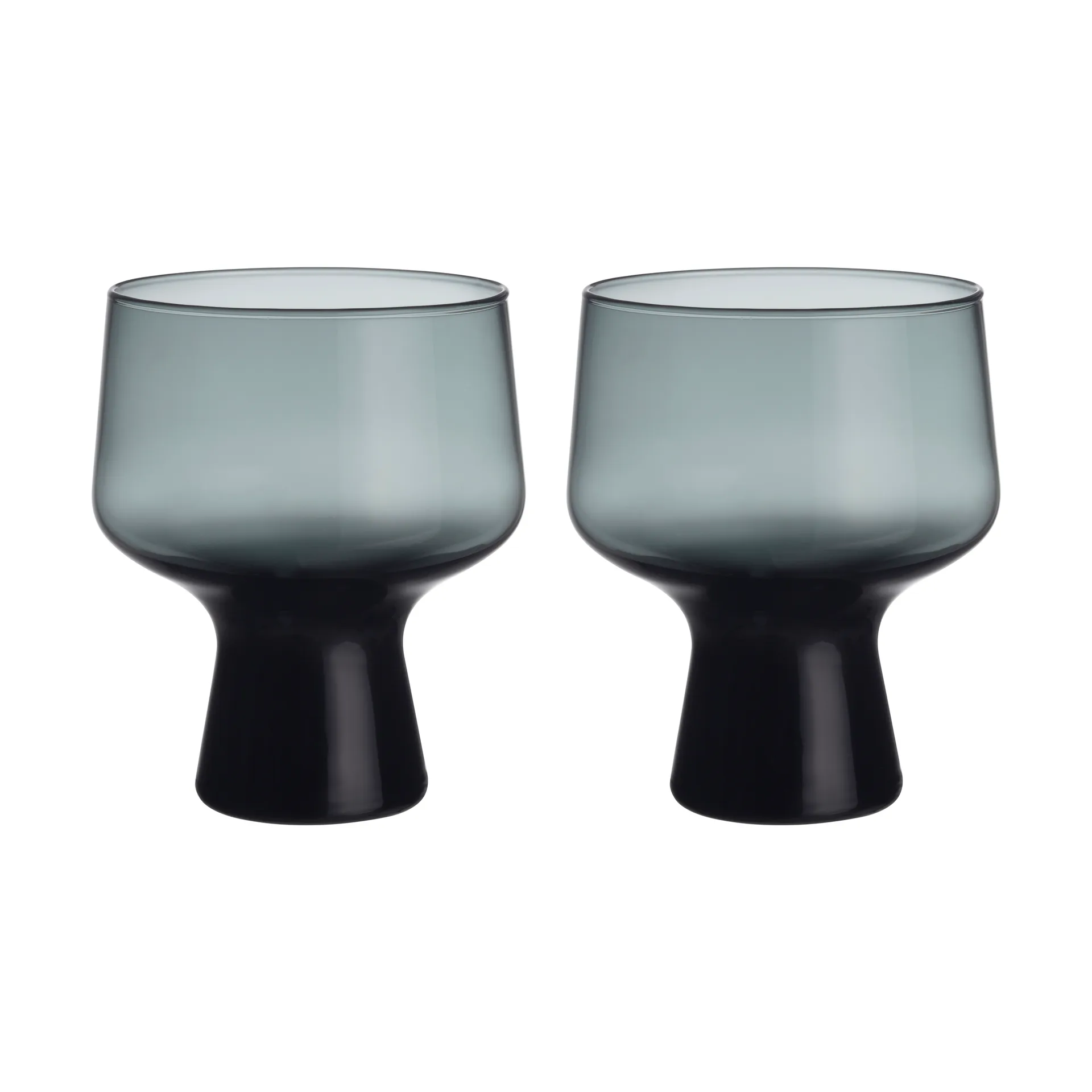 Bicchiere con stelo Solare 29 cl confezione da 2, Grigio acciaio Iittala
