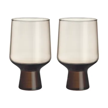 Bicchiere con stelo Solare 40 cl confezione da 2 - Lino - Iittala