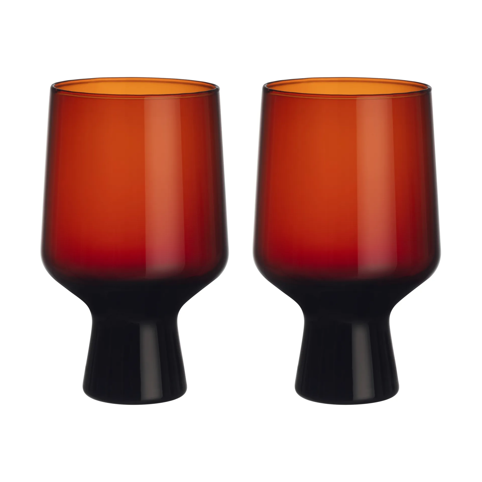 Bicchiere con stelo Solare 40 cl confezione da 2, Rame Iittala