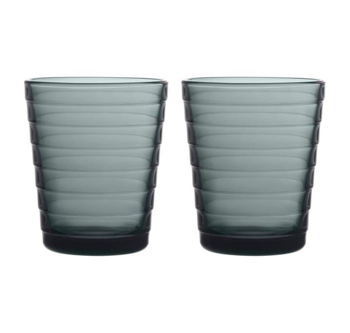 Bicchiere da bibita 22 cl Aino Aalto confezione da 2 - grigio scuro - Iittala