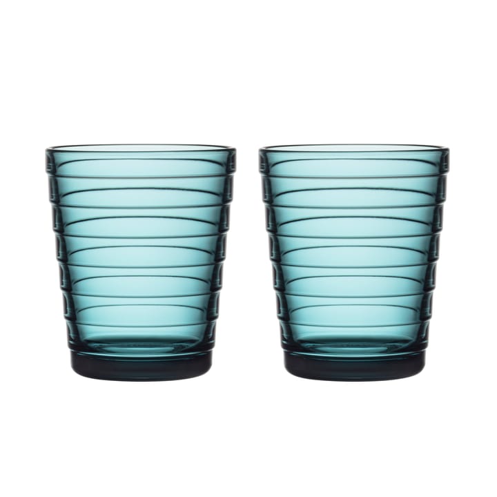Bicchiere da bibita 22 cl Aino Aalto confezione da 2 - ocean blue - Iittala