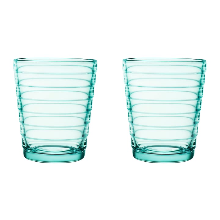 Bicchiere da bibita 22 cl Aino Aalto confezione da 2 - verde acqua - Iittala