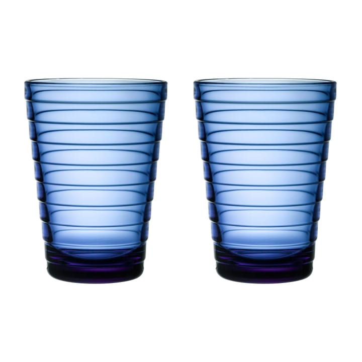 Bicchiere da bibita 33 cl Aino Aalto confezione da 2 - Blu oltremare - Iittala